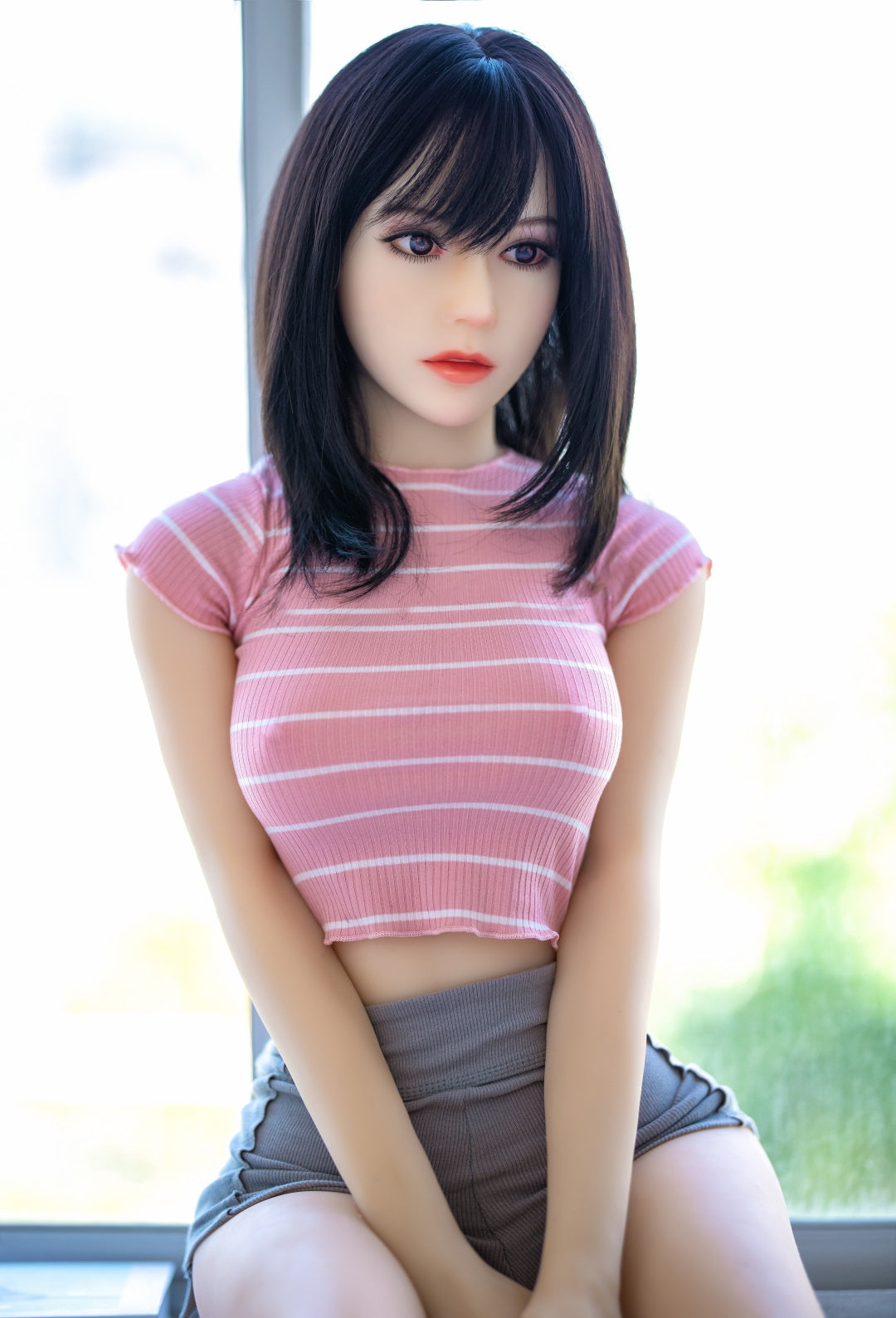 150cm / 4ft11 Asian Style Small Breast Realistic Sex Doll - Libert(3 sizes)