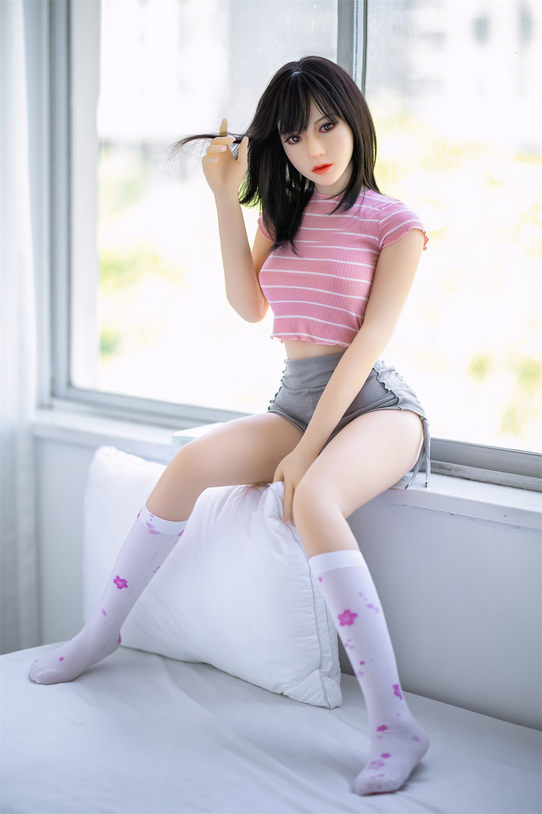 150cm / 4ft11 Asian Style Small Breast Realistic Sex Doll - Libert(3 sizes)