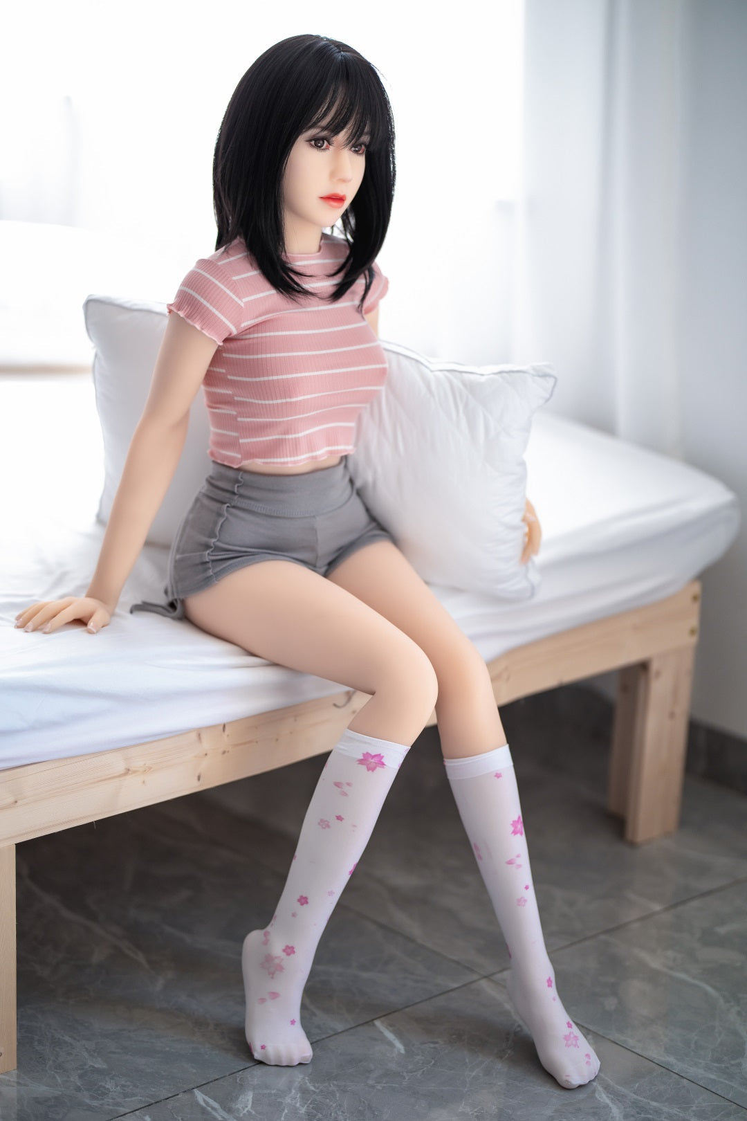 150cm / 4ft11 Asian Style Small Breast Realistic Sex Doll - Libert(3 sizes)