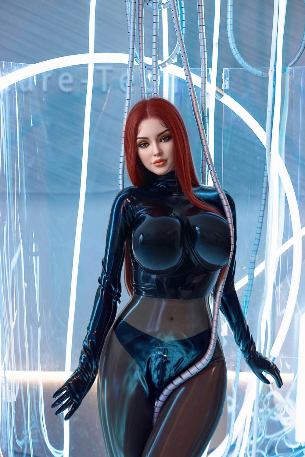 toplovedoll-169cm-5ft5-huge-breasts-enigmatic-cyberpunk-red-hair-cosplay-realistic-tpe-sex-doll-nova