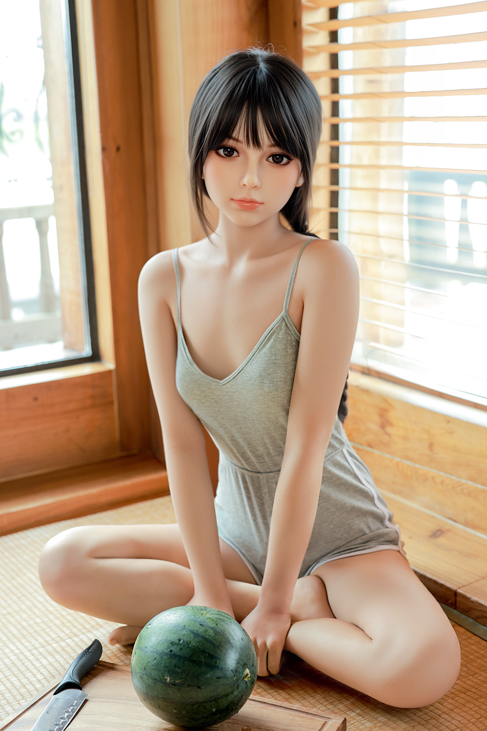 SY Doll | 150cm/4ft11 Small Breasts Asian Lovely Attractive Realistic TPE Sex Doll - Ellie - TLD