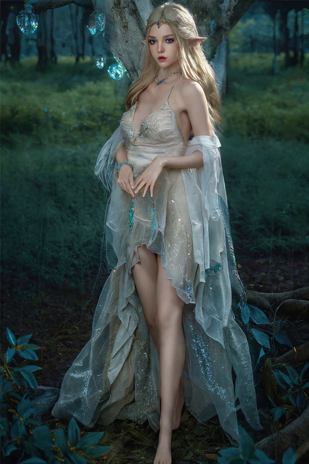 SY Doll | 150cm/4ft9 Flat Breasts Lovely Elf Cosplay Realistic Full Silicone Sex Doll - Ailsa - TLD