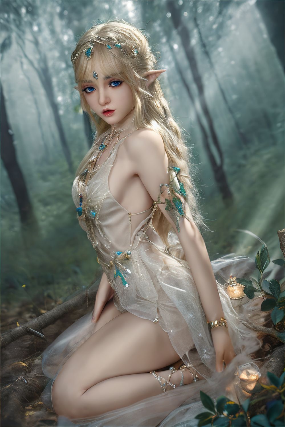 SY Doll | 150cm/4ft9 Flat Breasts Lovely Elf Cosplay Realistic Full Silicone Sex Doll - Ailsa - TLD
