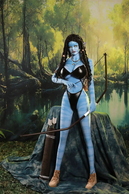 Zaraya – Poupée sexuelle alien bleue 165D | Reine de la jungle fantasy | TopLoveDoll