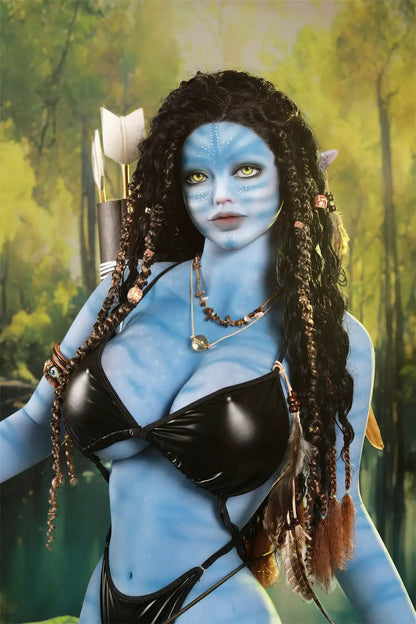 Zaraya – Poupée sexuelle alien bleue 165D | Reine de la jungle fantasy | TopLoveDoll