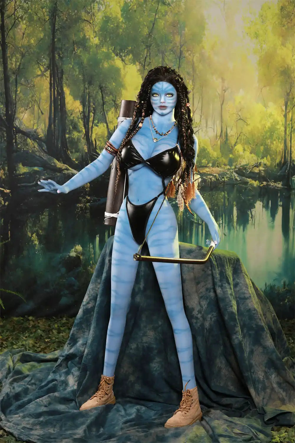 Zaraya – Poupée sexuelle alien bleue 165D | Reine de la jungle fantasy | TopLoveDoll