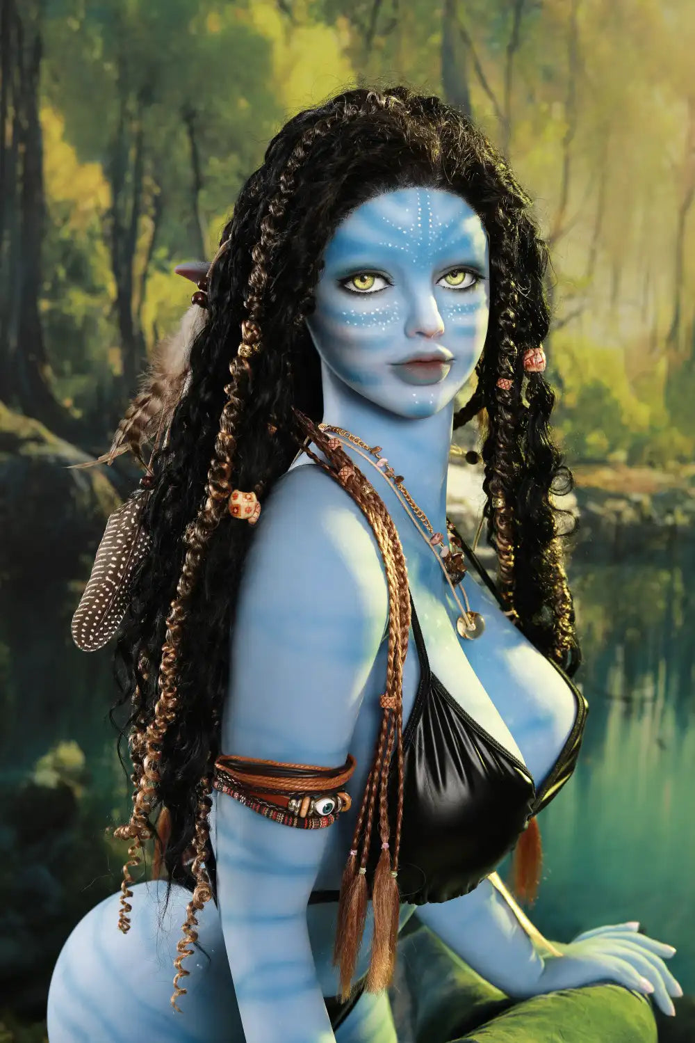 Zaraya – Poupée sexuelle alien bleue 165D | Reine de la jungle fantasy | TopLoveDoll