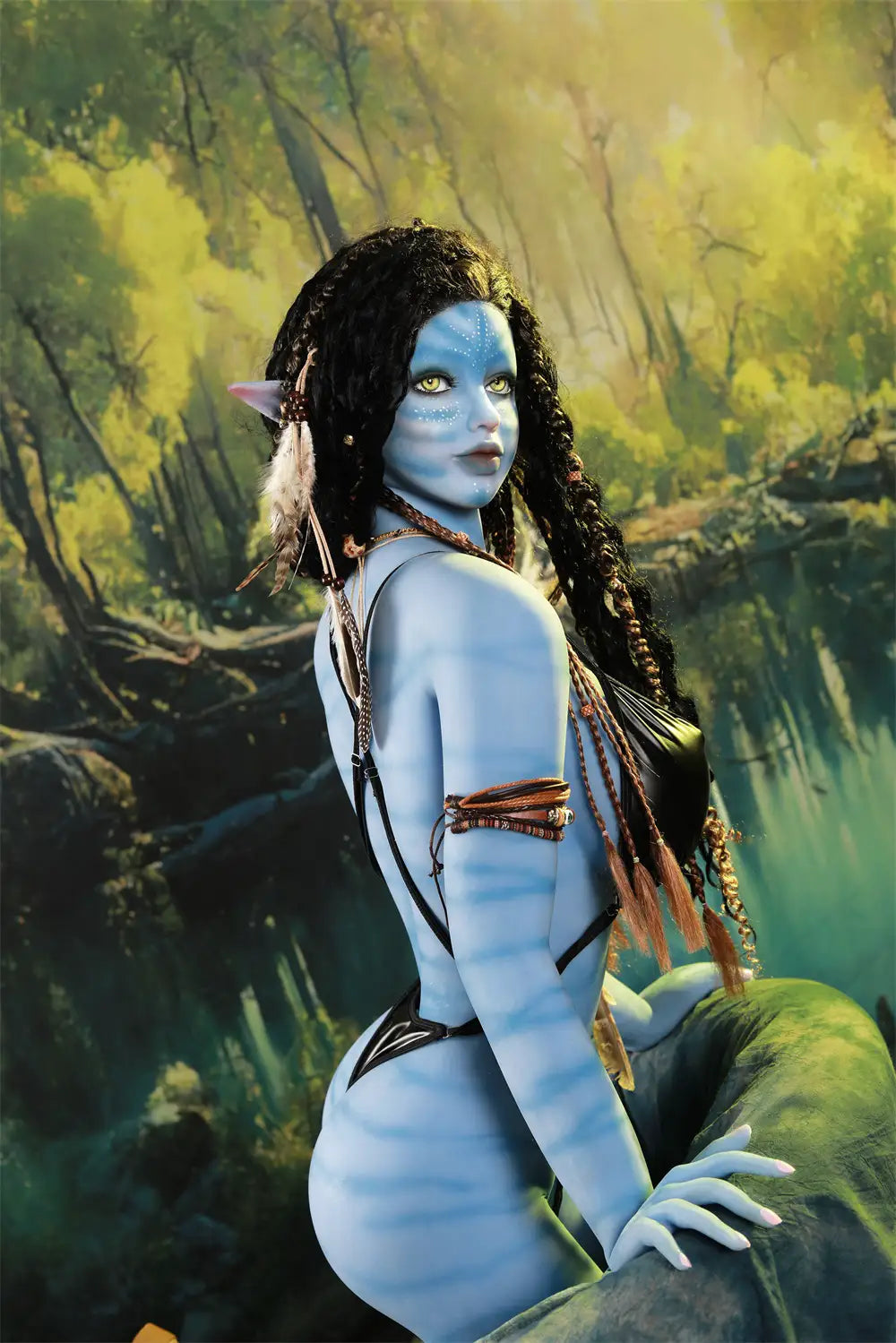 Zaraya – Poupée sexuelle alien bleue 165D | Reine de la jungle fantasy | TopLoveDoll