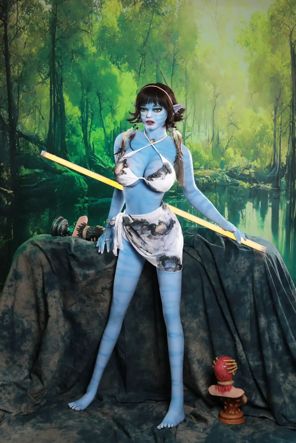 Naemi – Poupée sexuelle cosplay extraterrestre bleue 165D | TopLoveDoll