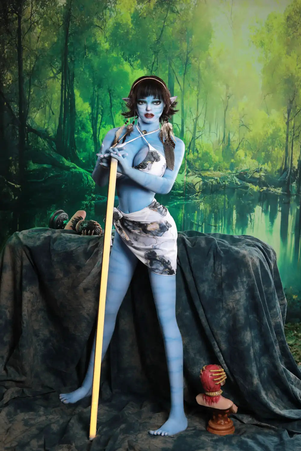 Naemi – Poupée sexuelle cosplay extraterrestre bleue 165D | TopLoveDoll