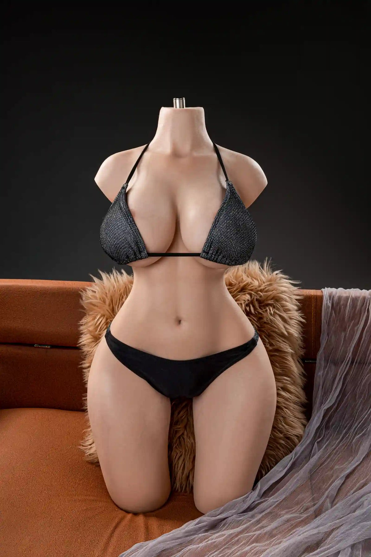 Mara kopflose Halbtorso-Puppe – 76 cm, Platin-Silikon | US-Lagerbestand