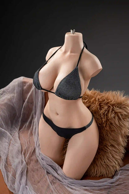 Mara kopflose Halbtorso-Puppe – 76 cm, Platin-Silikon | US-Lagerbestand